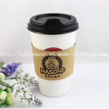 Customized Printed Single Wall Paper Cup with Sleeve (Hot-Selling) -Swpc-53